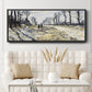 The Road, Effect of Snow at Sunset, 1869 - Floater Framed Canvas Print