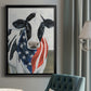 American Cow II - Modern Framed Canvas Print