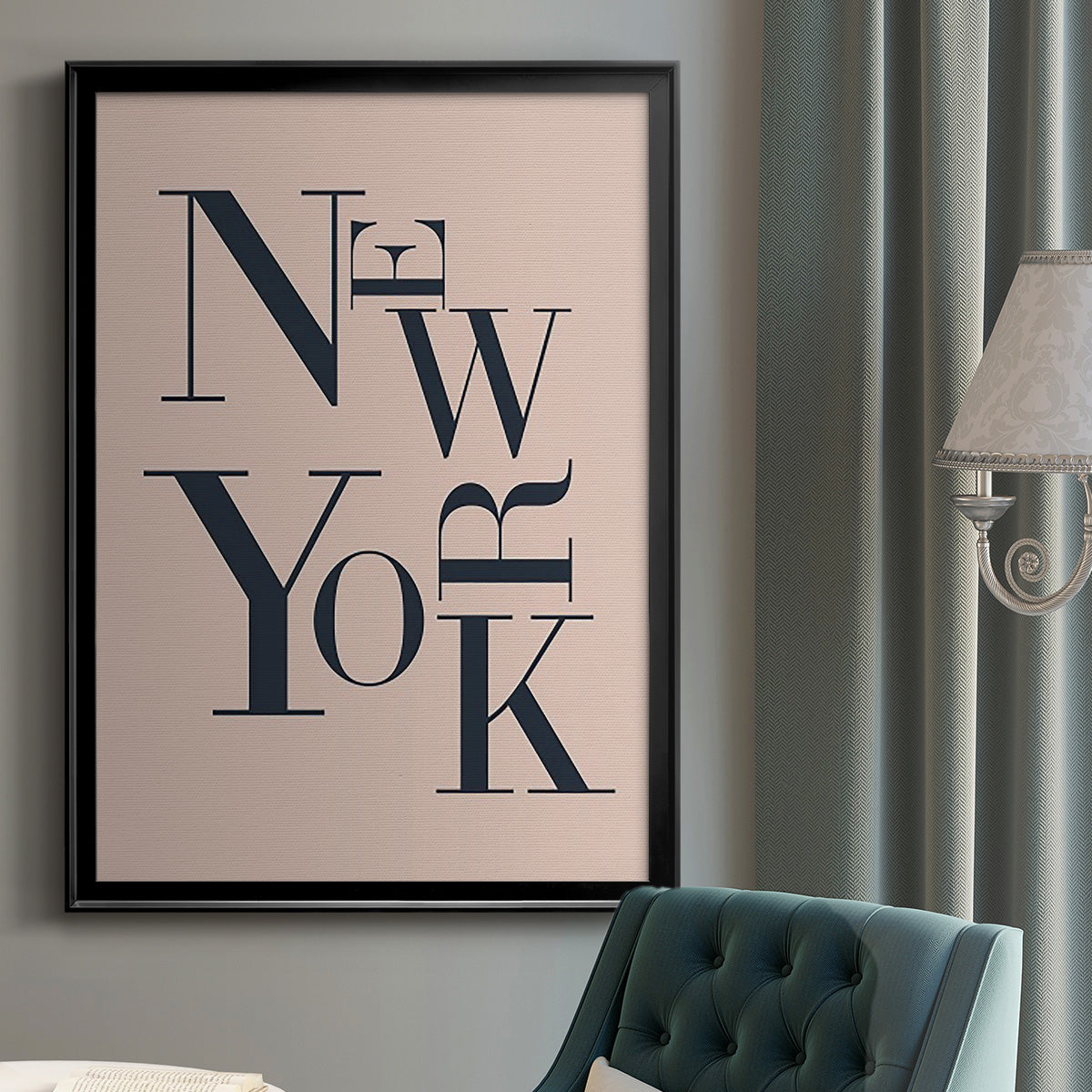 City Center Type I - Modern Framed Canvas Print