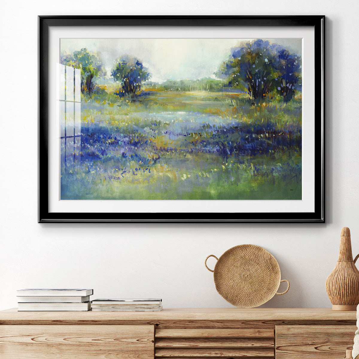 Wildflower View - Modern Framed Art Print