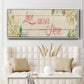Love Grows Here - Floater Framed Canvas Print