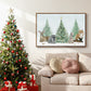 Christmas in the Forest Collection A - Framed Gallery Wrapped Canvas in Floating Frame