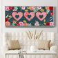 Sweet Hearts Collection D - Floater Framed Canvas Print