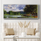 The Banks of the Seine near Jeufosse (Eure), 1880 - Floater Framed Canvas Print