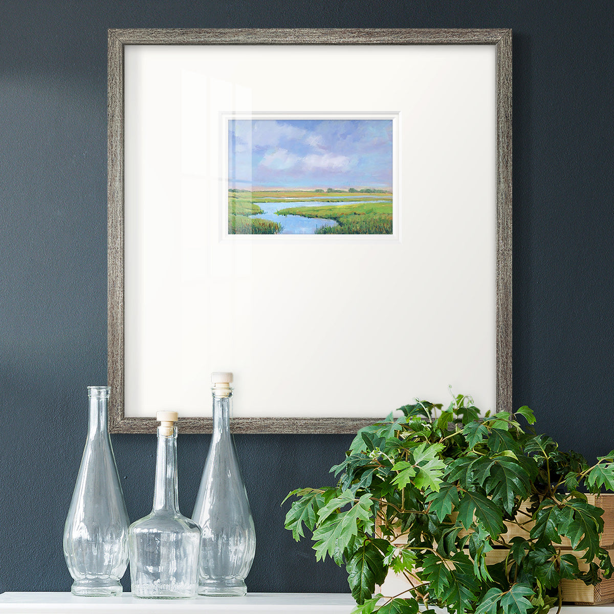 Summer Marsh II Premium Framed Print Double Matboard