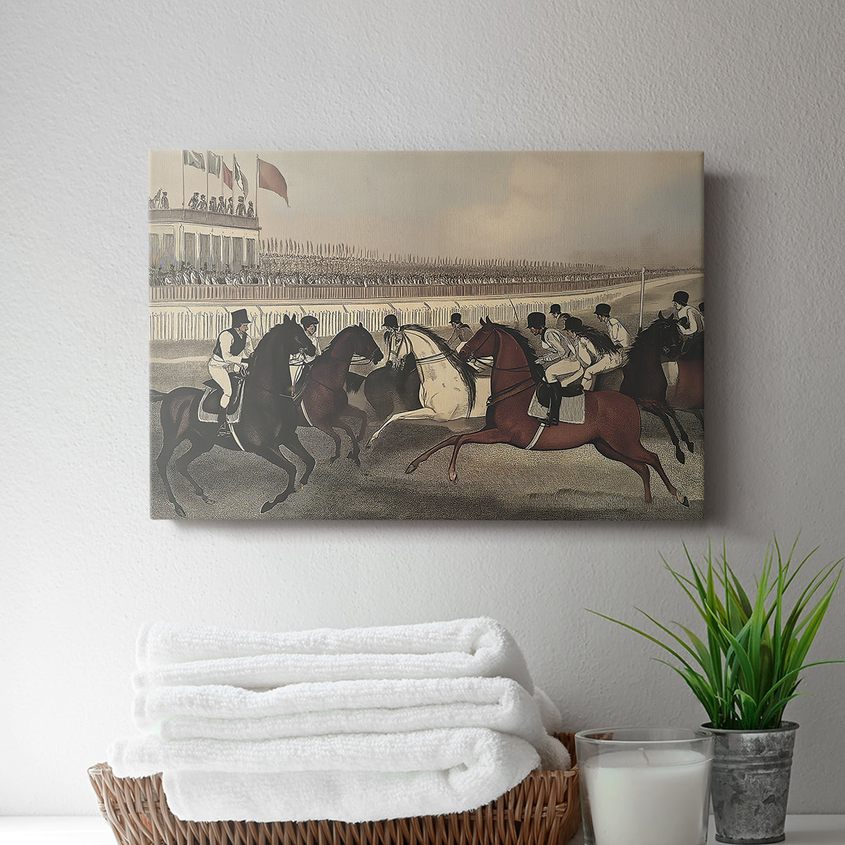 Vintage Jockey LVII - Canvas Art Print