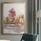 Watercolor Treeline Sketch I - Modern Framed Canvas Print