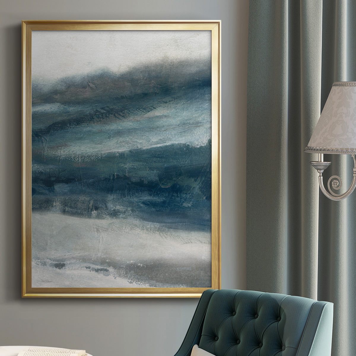 Private Inlet II - Modern Framed Canvas Print