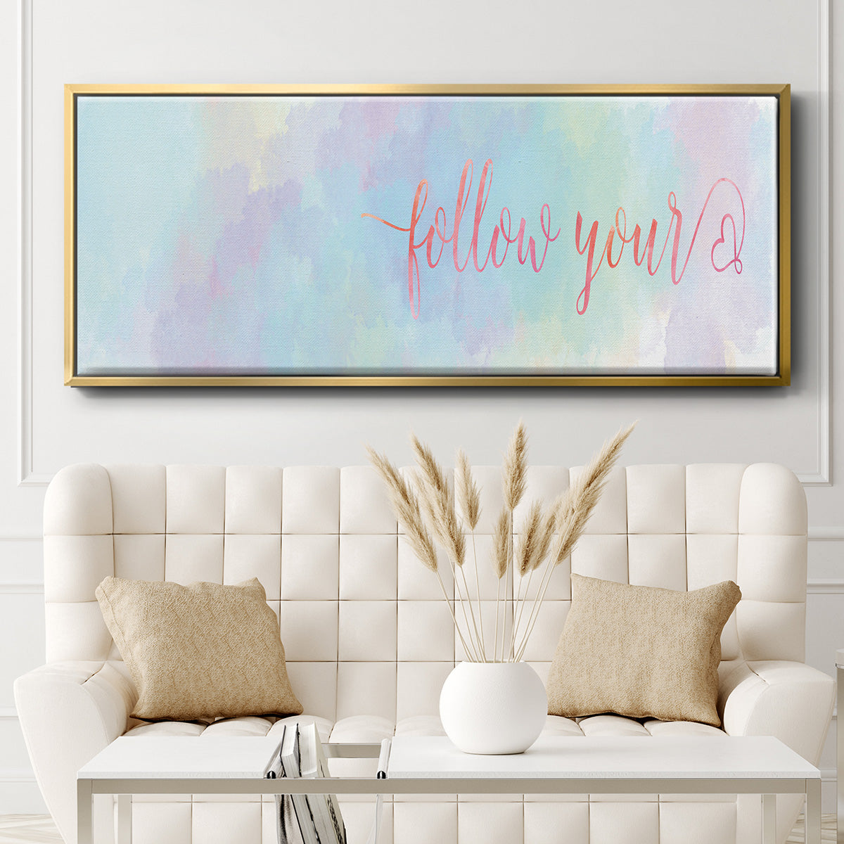 Follow Your - Floater Framed Canvas Print