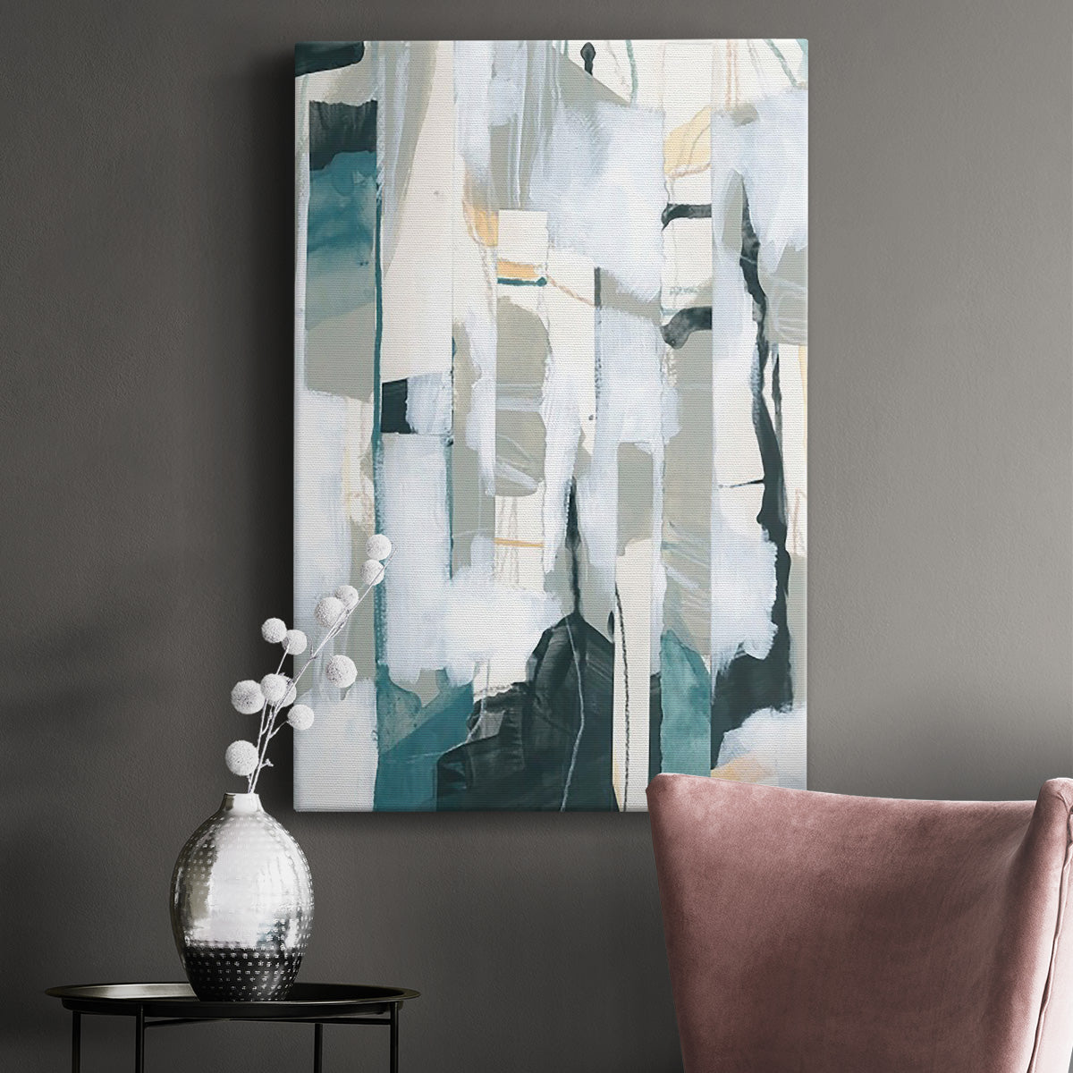 Sea Cavern Strata I Premium Gallery Wrapped Canvas - Ready to Hang