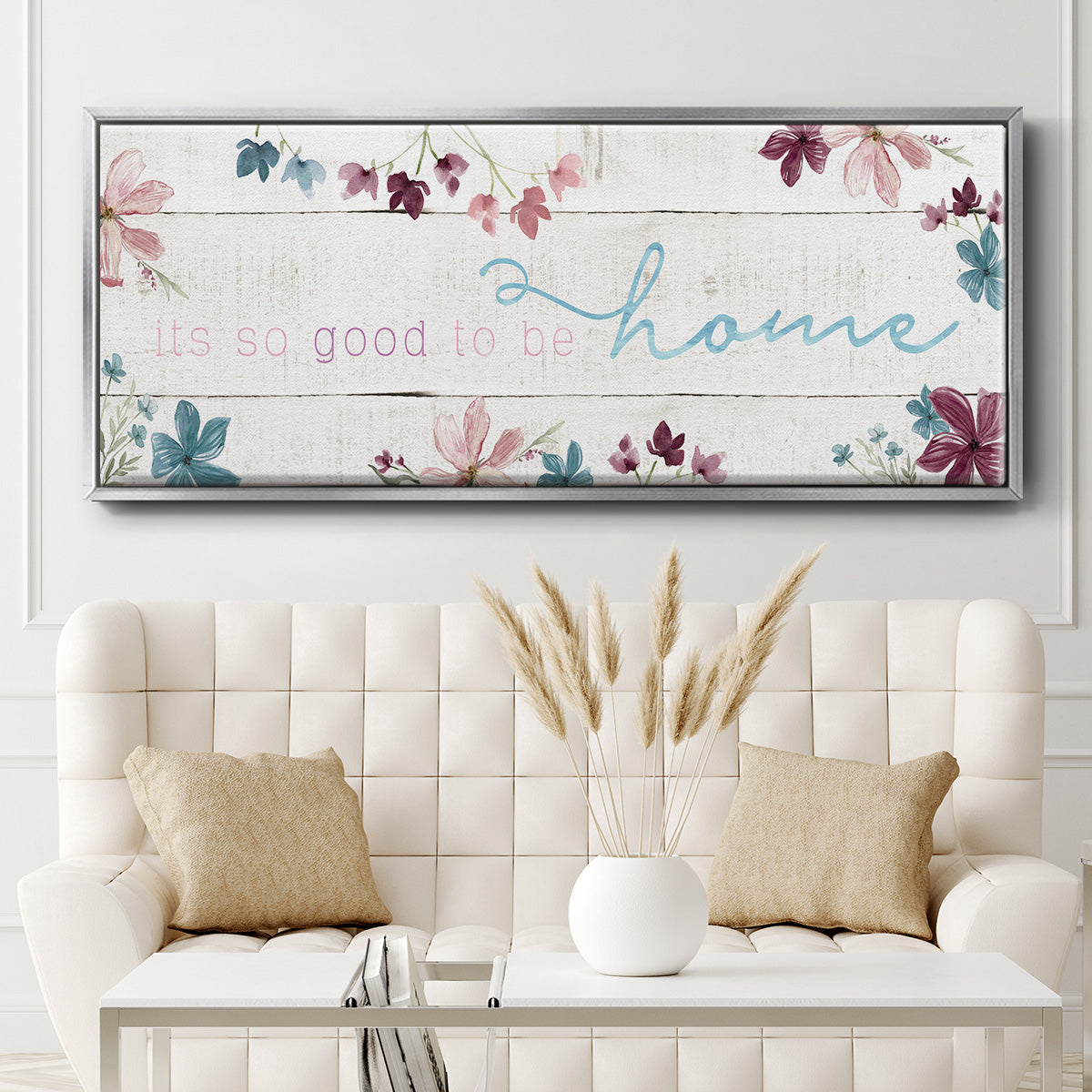 Good To Be Home - Floater Framed Canvas Print
