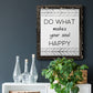 Your Soul Happy - Premium Canvas Framed in Barnwood - Ready to Hang