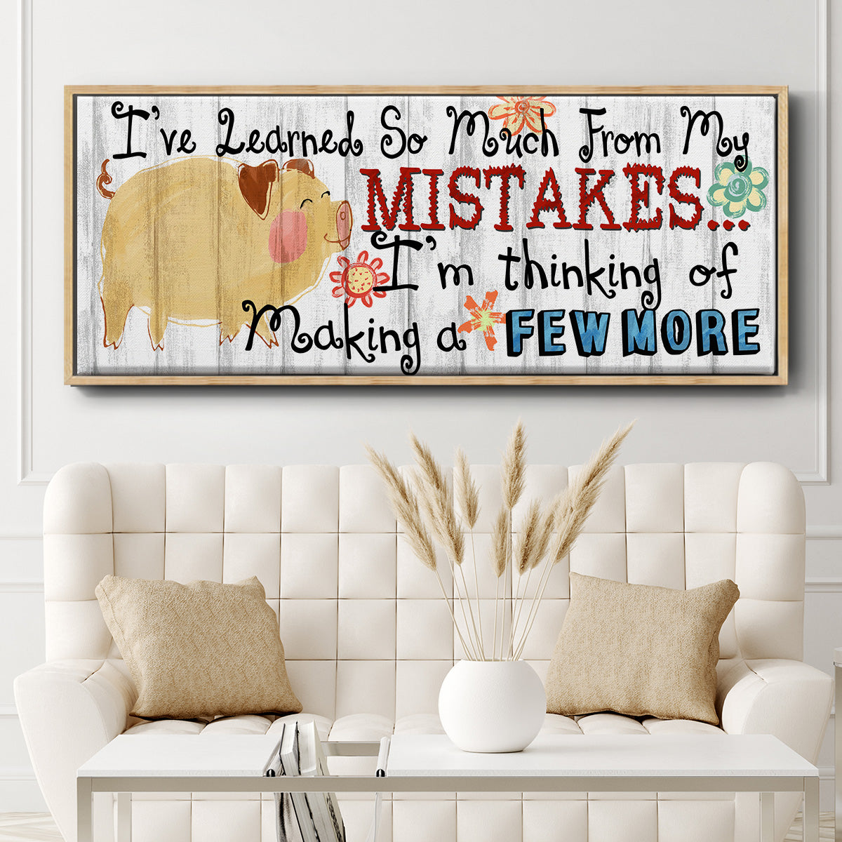 I've Learned - Floater Framed Canvas Print