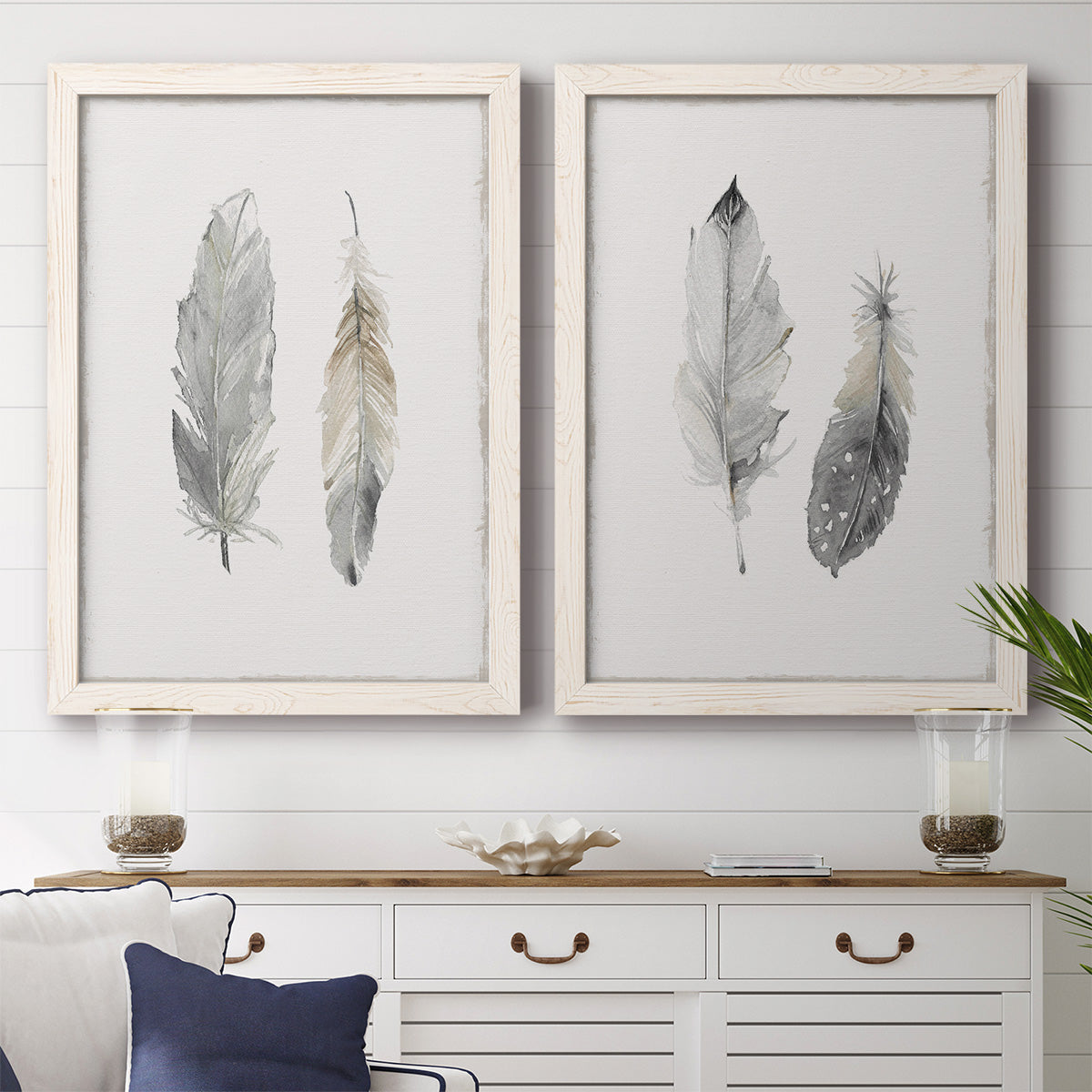 Flight of Fancy I - Premium Framed Canvas 2 Piece Set - Ready to Hang