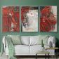 City Life I - Framed Premium Gallery Wrapped Canvas L Frame 3 Piece Set - Ready to Hang