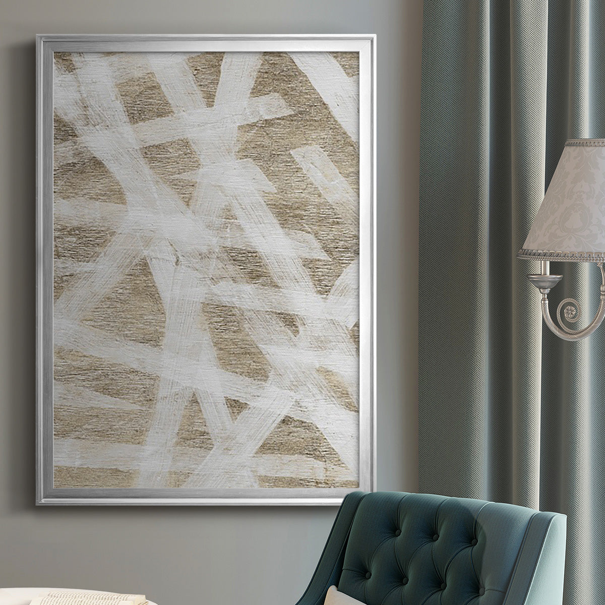 Splinters - Modern Framed Canvas Print