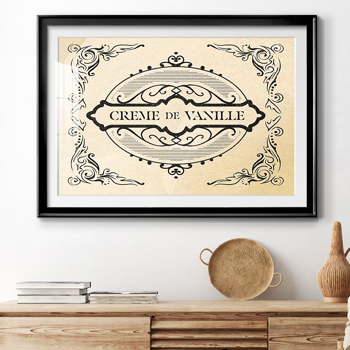 Antique French Label II - Modern Framed Art Print