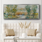 Trees on the Creek II - Floater Framed Canvas Print