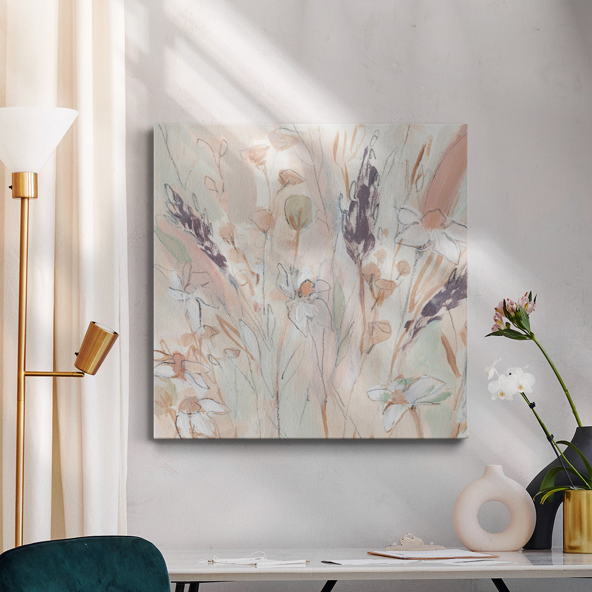 Lavender Flower Field II - Canvas Art Print