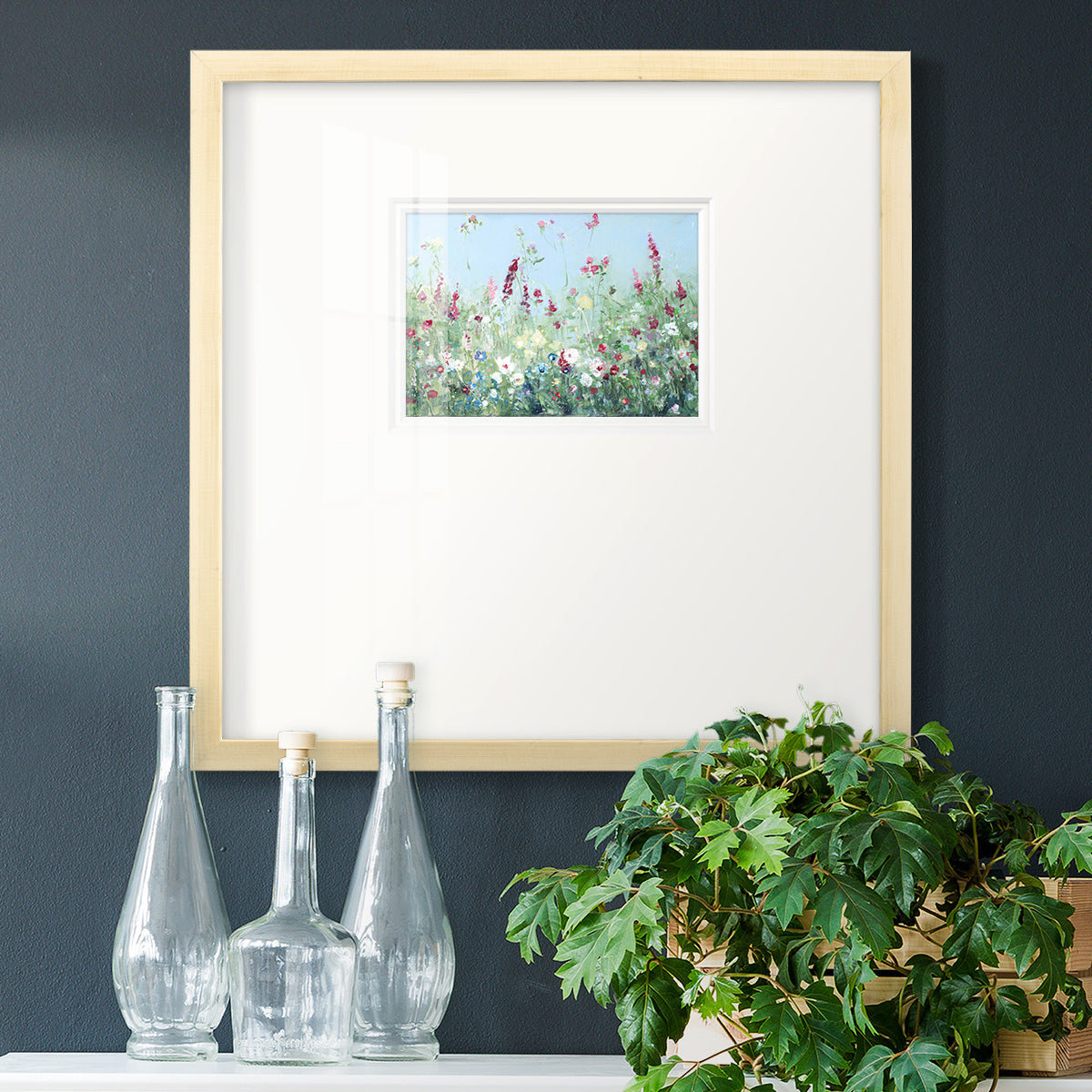 Sweet Summer Meadow Premium Framed Print Double Matboard