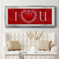 DIY Love Collection H - Floater Framed Canvas Print
