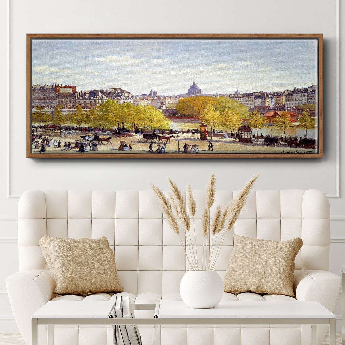 Que Du Lourve, 1867 - Floater Framed Canvas Print