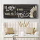 Makes You Happy - Floater Framed Canvas Print