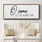 O Come - Floater Framed Canvas Print