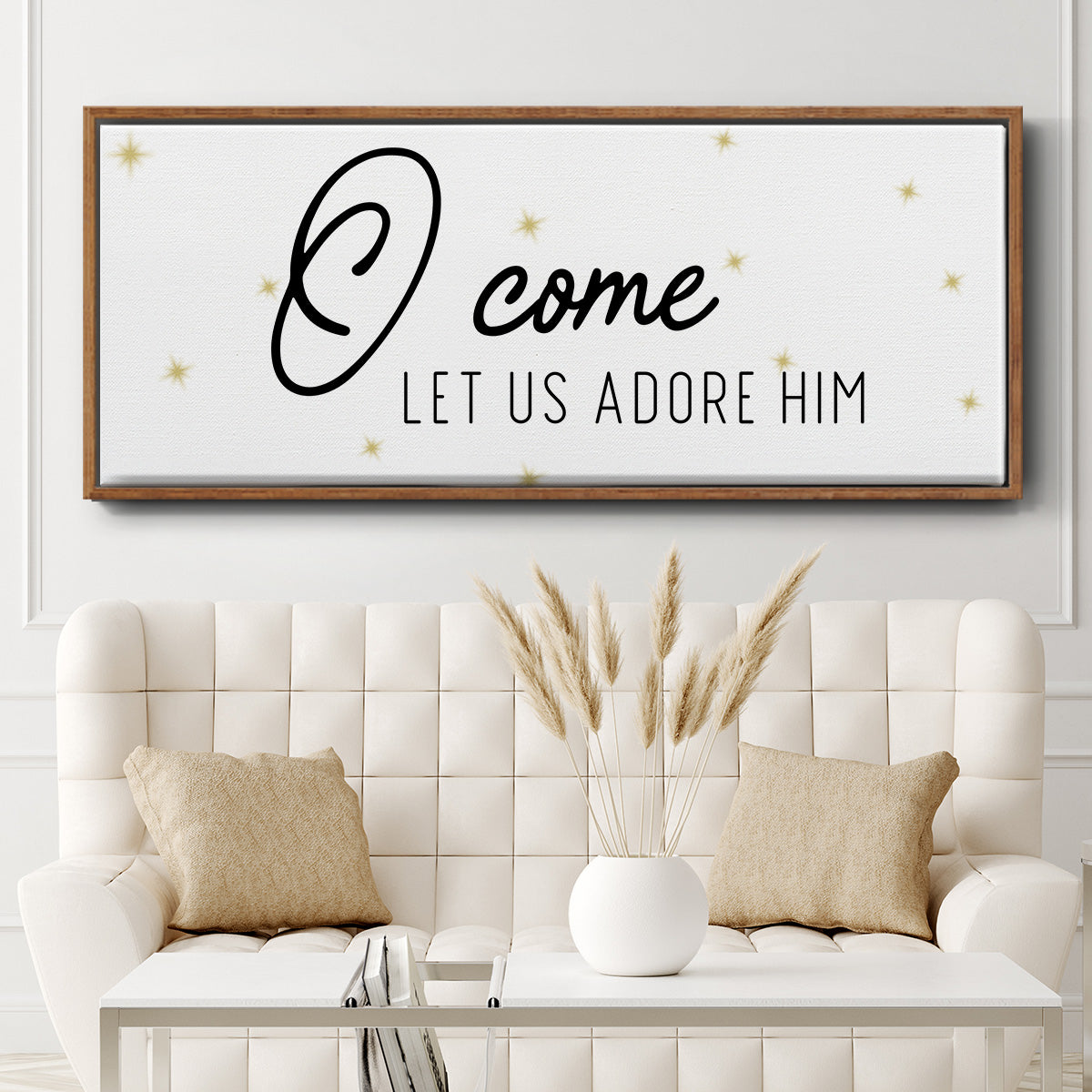 O Come - Floater Framed Canvas Print