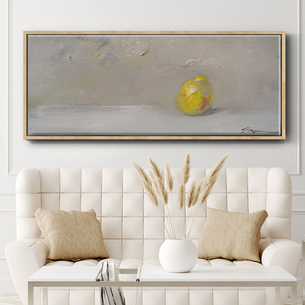 Lemon-Lime - Floater Framed Canvas Print