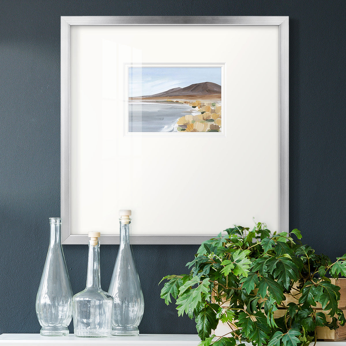 Desert Oasis Study I Premium Framed Print Double Matboard