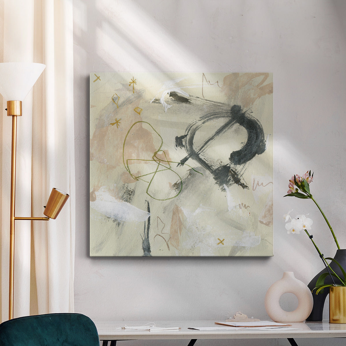 Winking Stars IV-Premium Gallery Wrapped Canvas - Ready to Hang