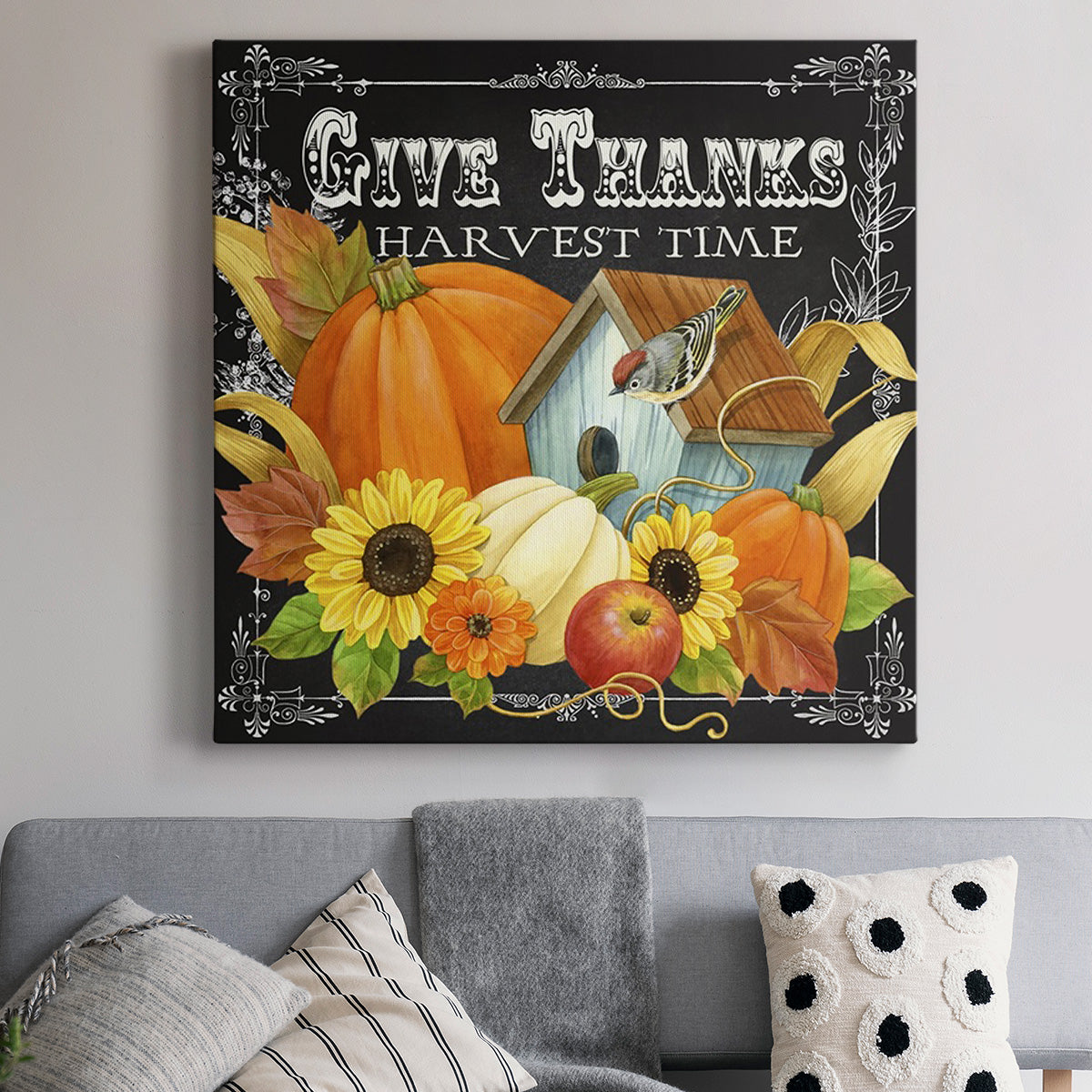 Harvest Greetings II-Premium Gallery Wrapped Canvas - Ready to Hang