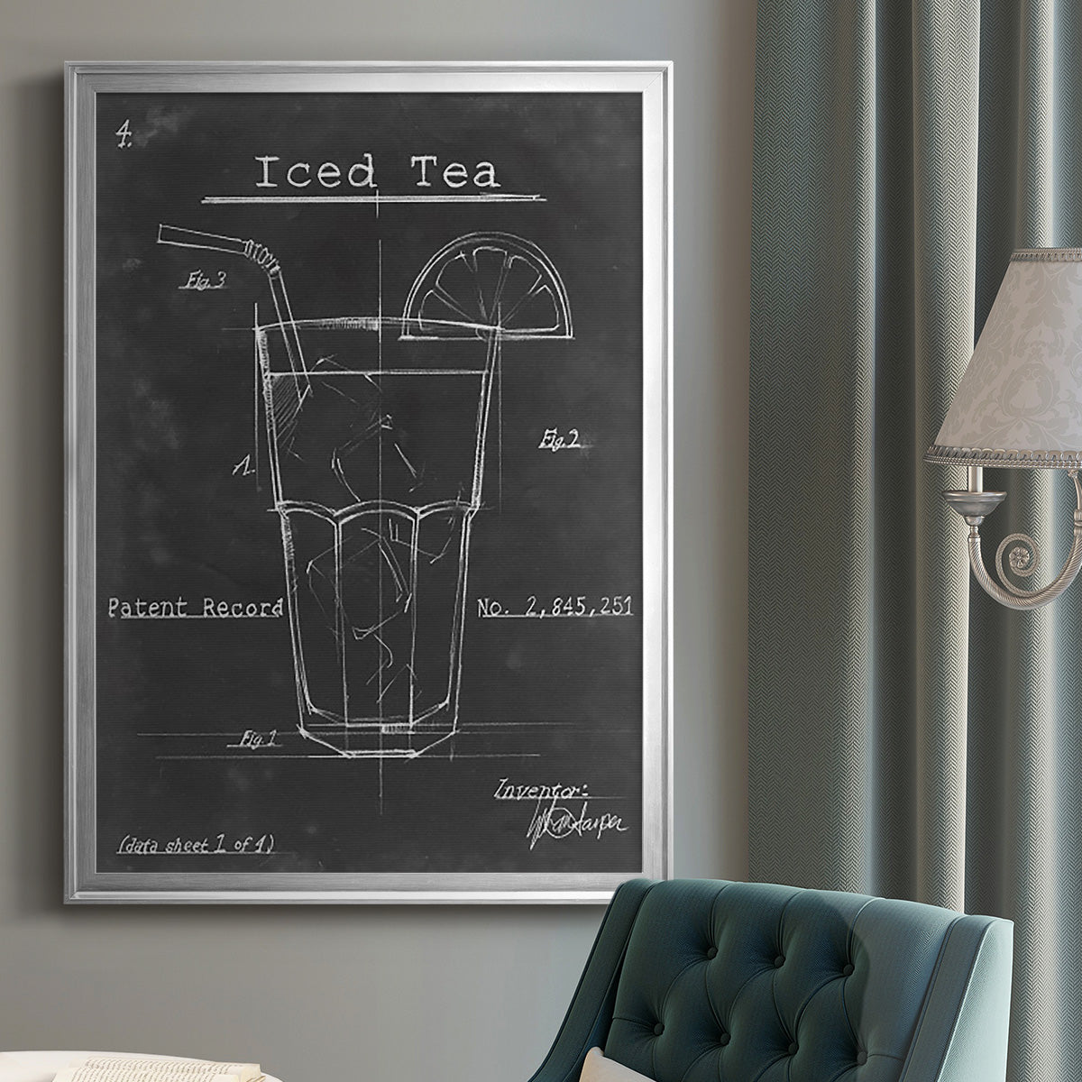 Morning Routine III - Modern Framed Canvas Print