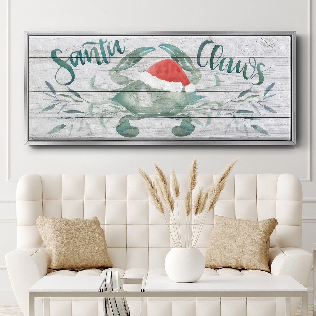 Tis the Seasun Collection D - Floater Framed Canvas Print
