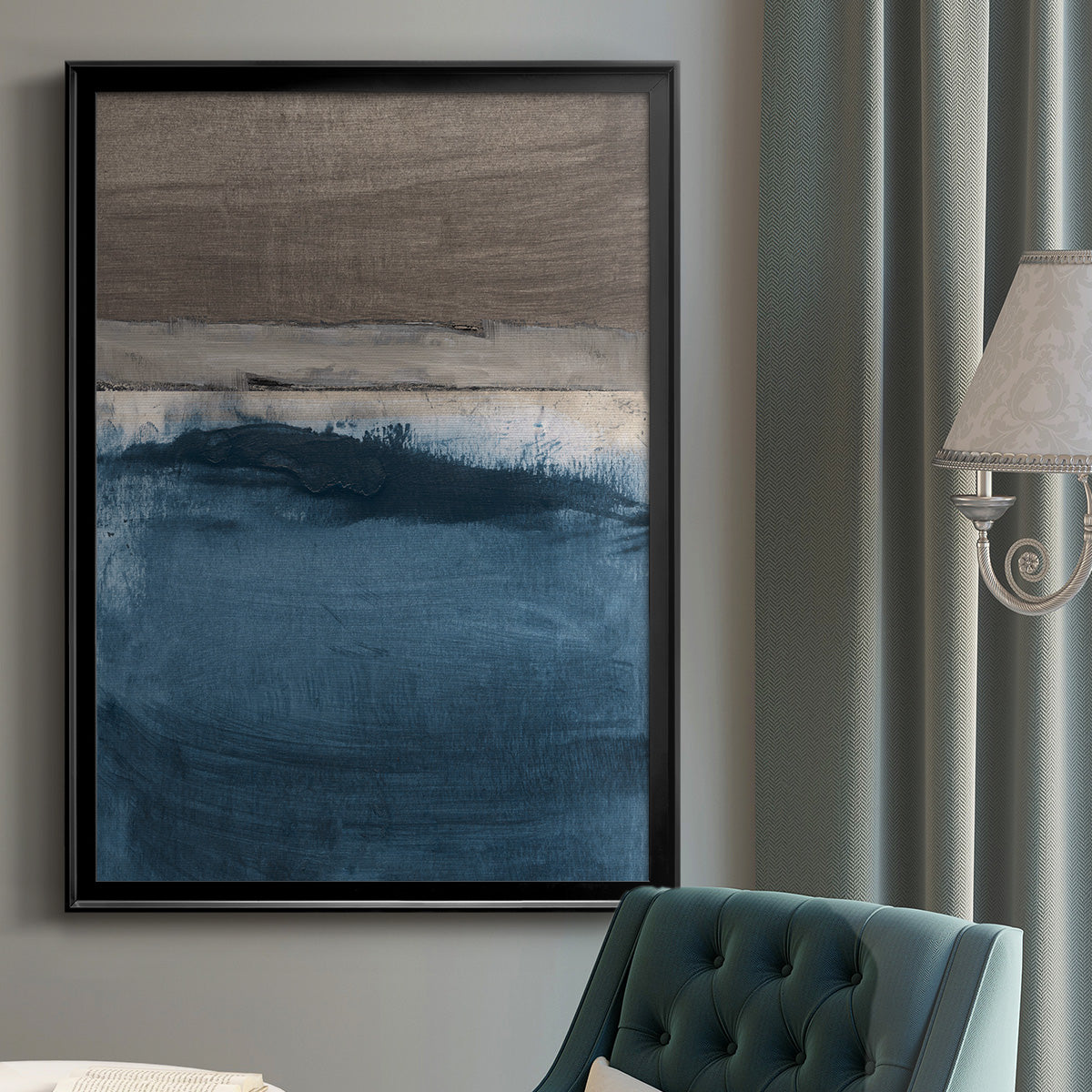 Midnight Sky - Modern Framed Canvas Print