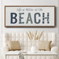 Beach Better - Floater Framed Canvas Print