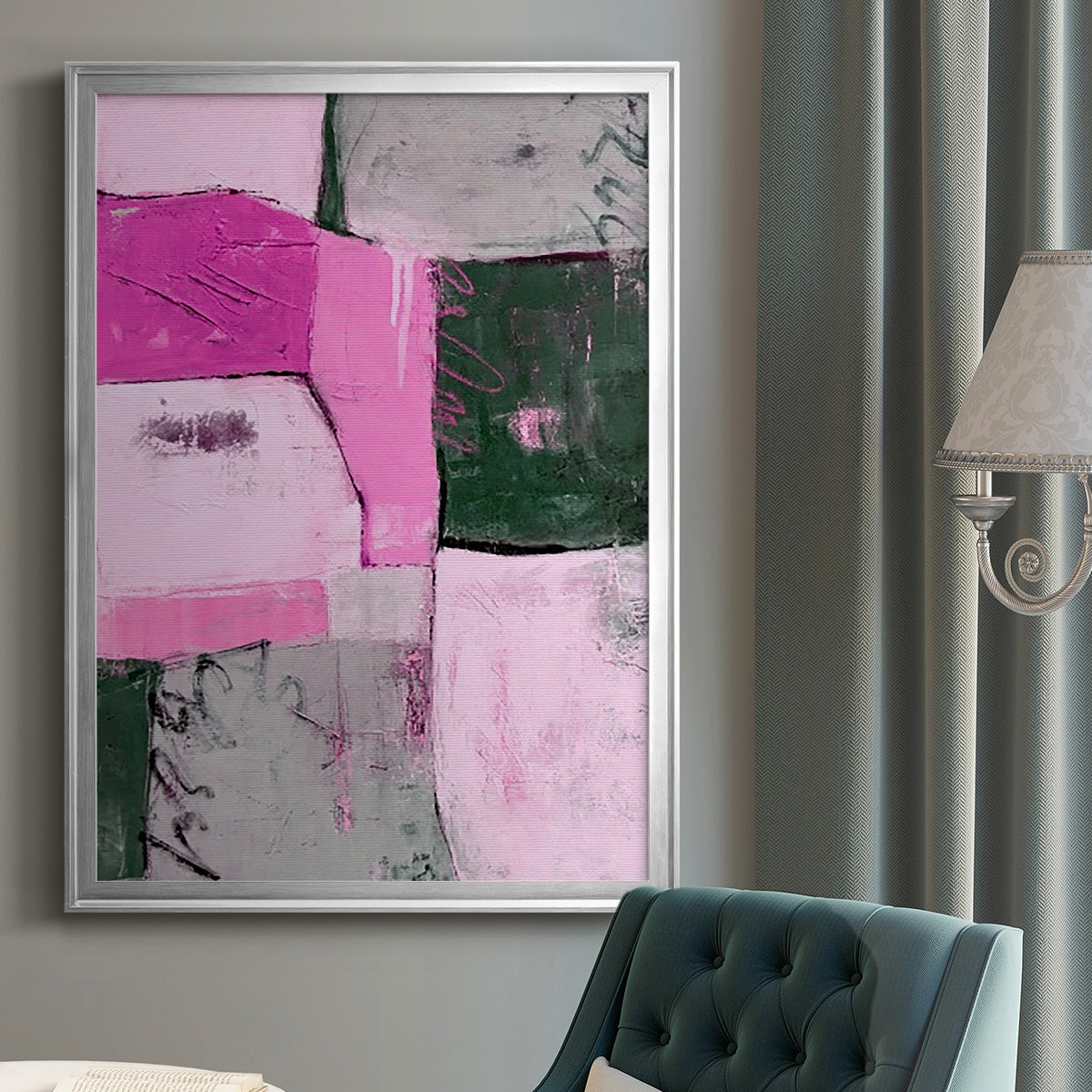 Party Mixer II - Modern Framed Canvas Print