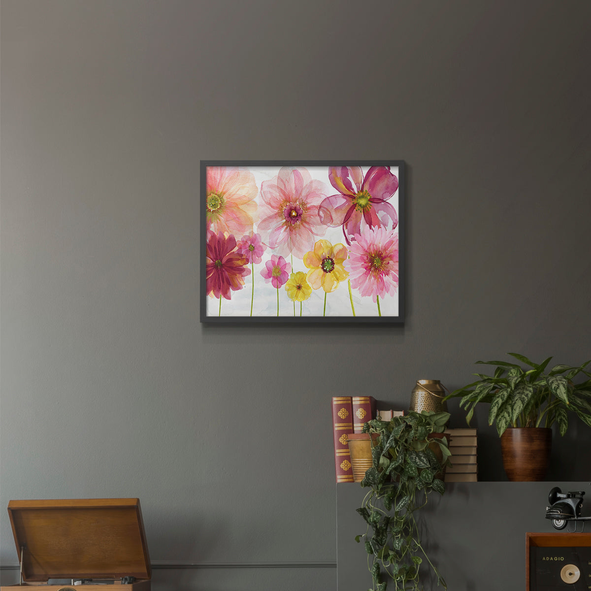 44001,watercolor,flowers,artwork,painting,floral,blossoms,pink,yellow,red,framed,colorful,decorative,nature,home decor,art,petals,garden,creative,mixed media,botanical,aesthetic,bright,beauty,hand-painted,wall art,interior design,cheerful,delicate,modern,flower arrangement,spring,seasonal,floral arrangement,visual art,design,Re-stickable,Text & Numbers