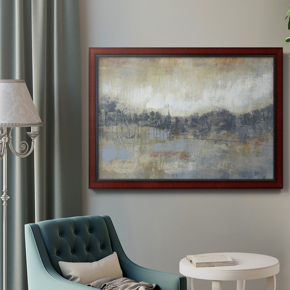 Cool Grey Horizon I Premium Framed Canvas- Ready to Hang