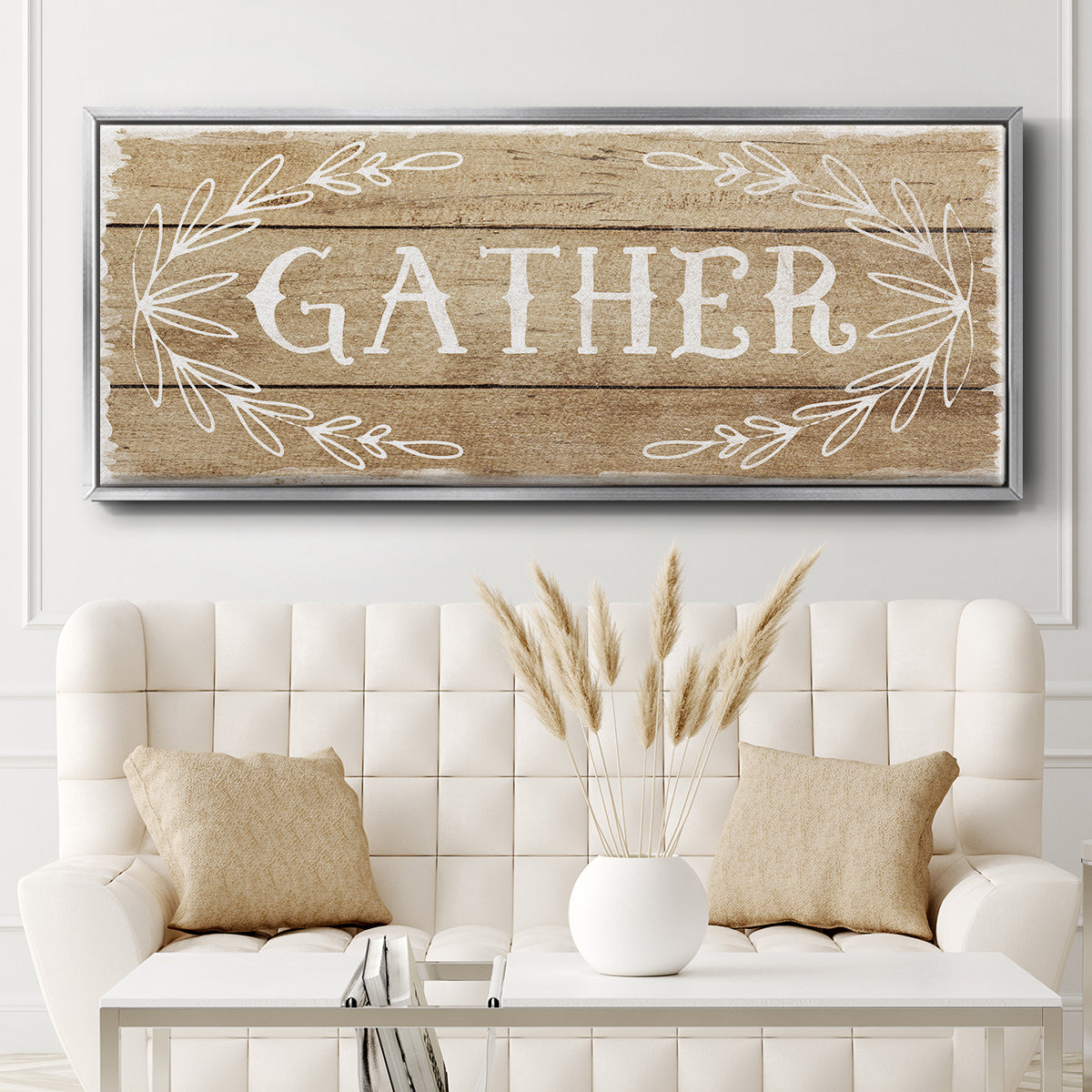 Gather - Floater Framed Canvas Print