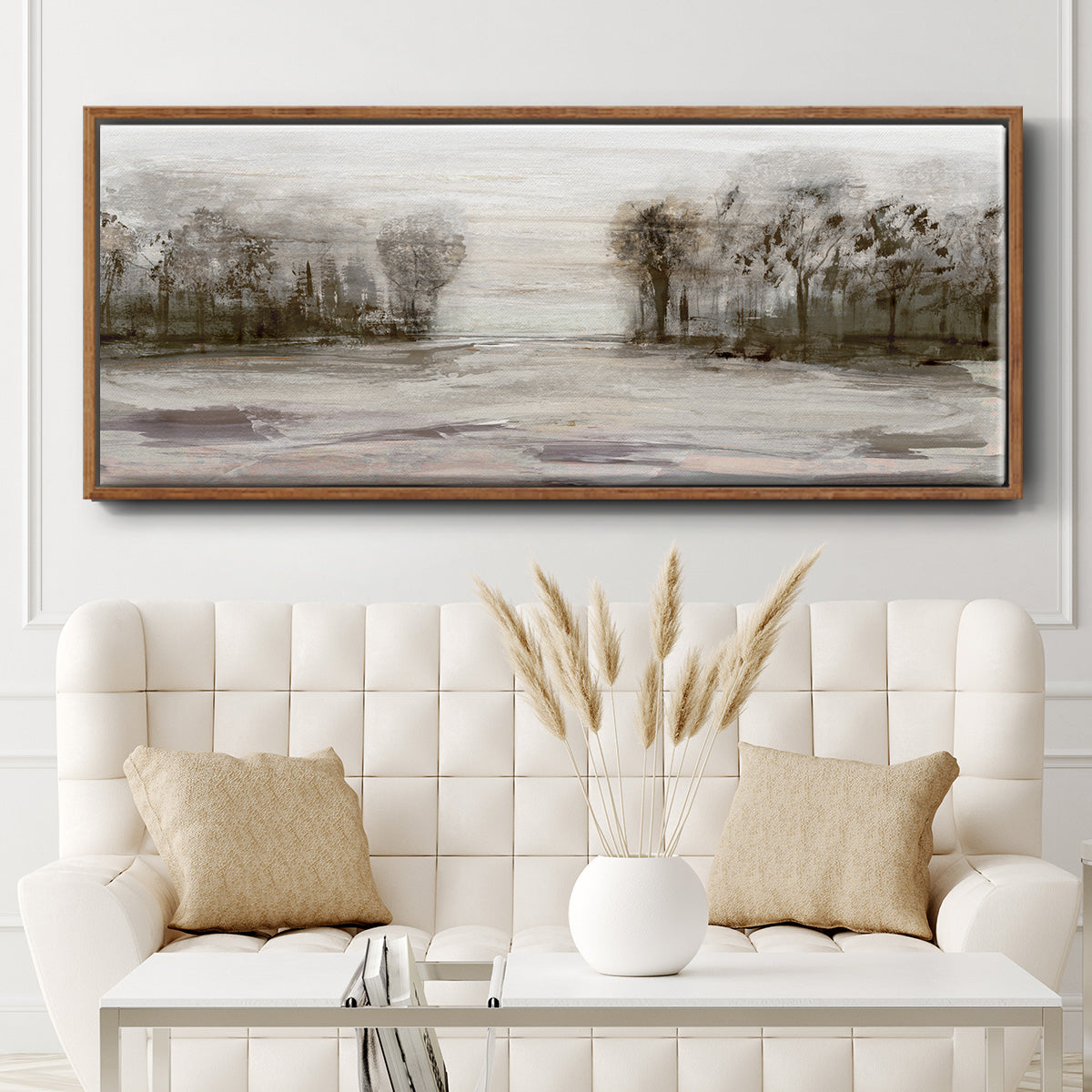 Near Graham Mountain - Floater Framed Canvas Print