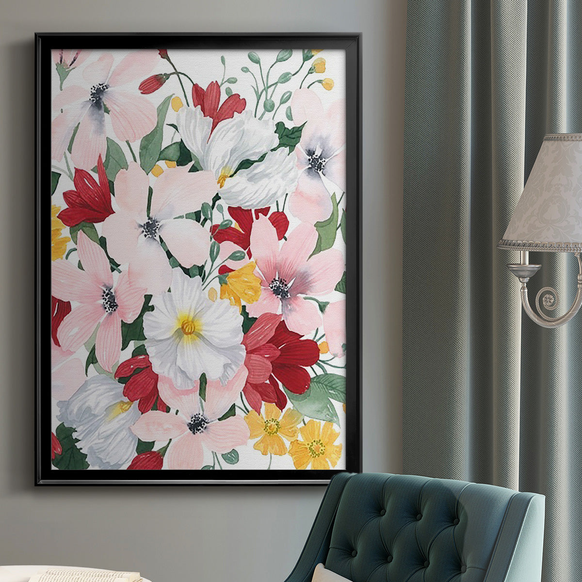 Spring Bliss II - Modern Framed Canvas Print