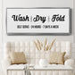Wash Dry Fold - Floater Framed Canvas Print