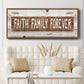 Faith Family Forever - Floater Framed Canvas Print