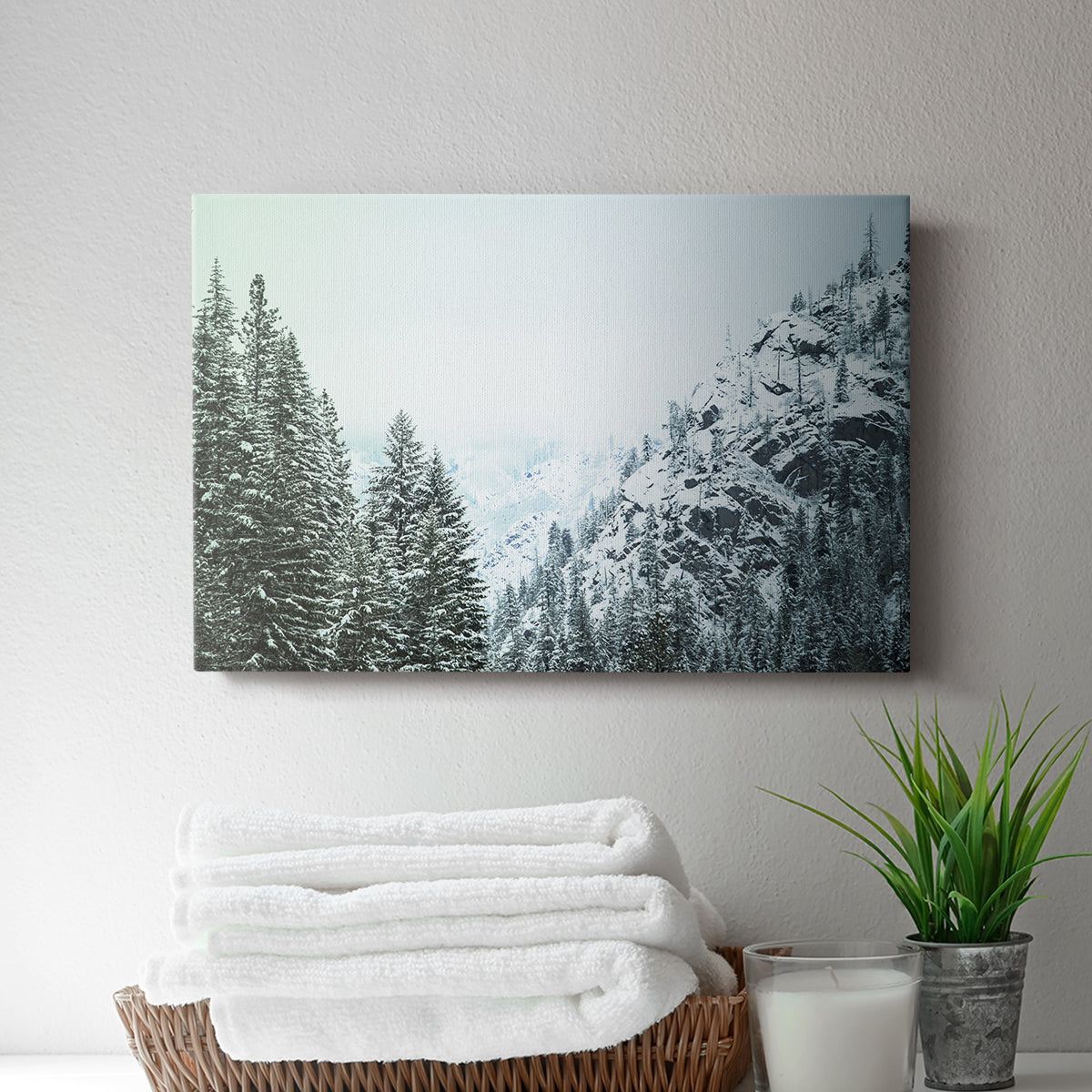 Snowfall in Cascadia II V1 - Canvas Art Print