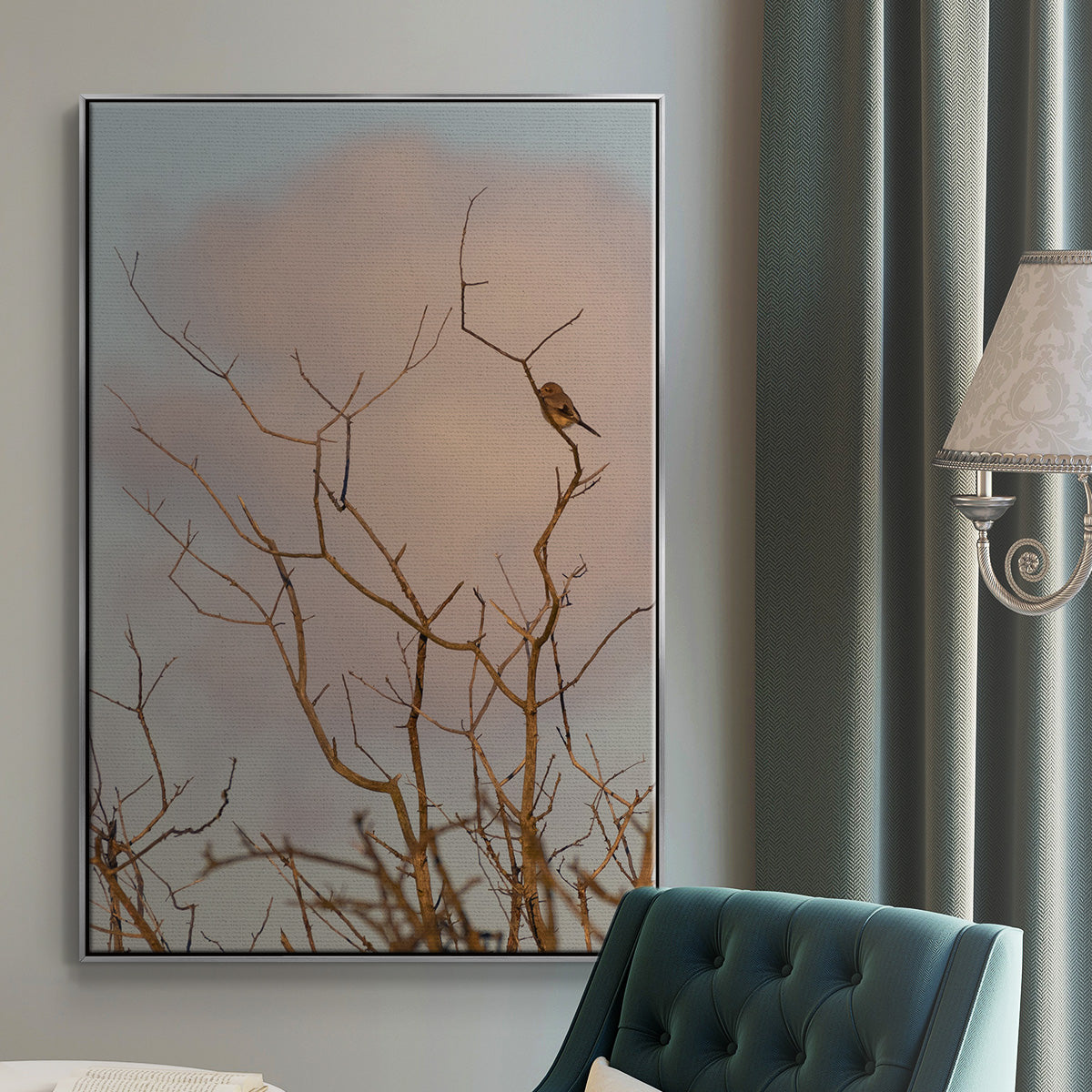 At Dawn - Floater Framed Canvas Print