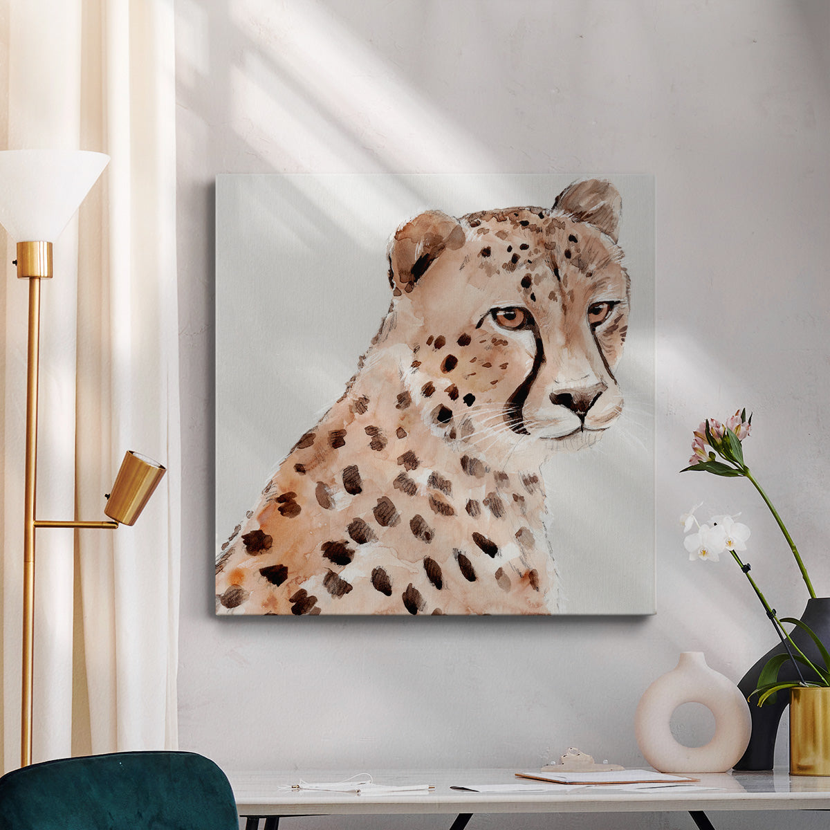 Saharan Cheetah II - Canvas Art Print