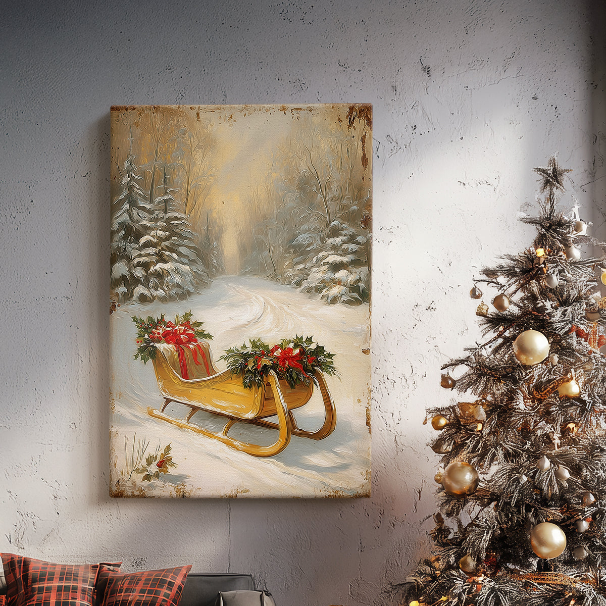Gilded Night at Midnight - Canvas Art Print