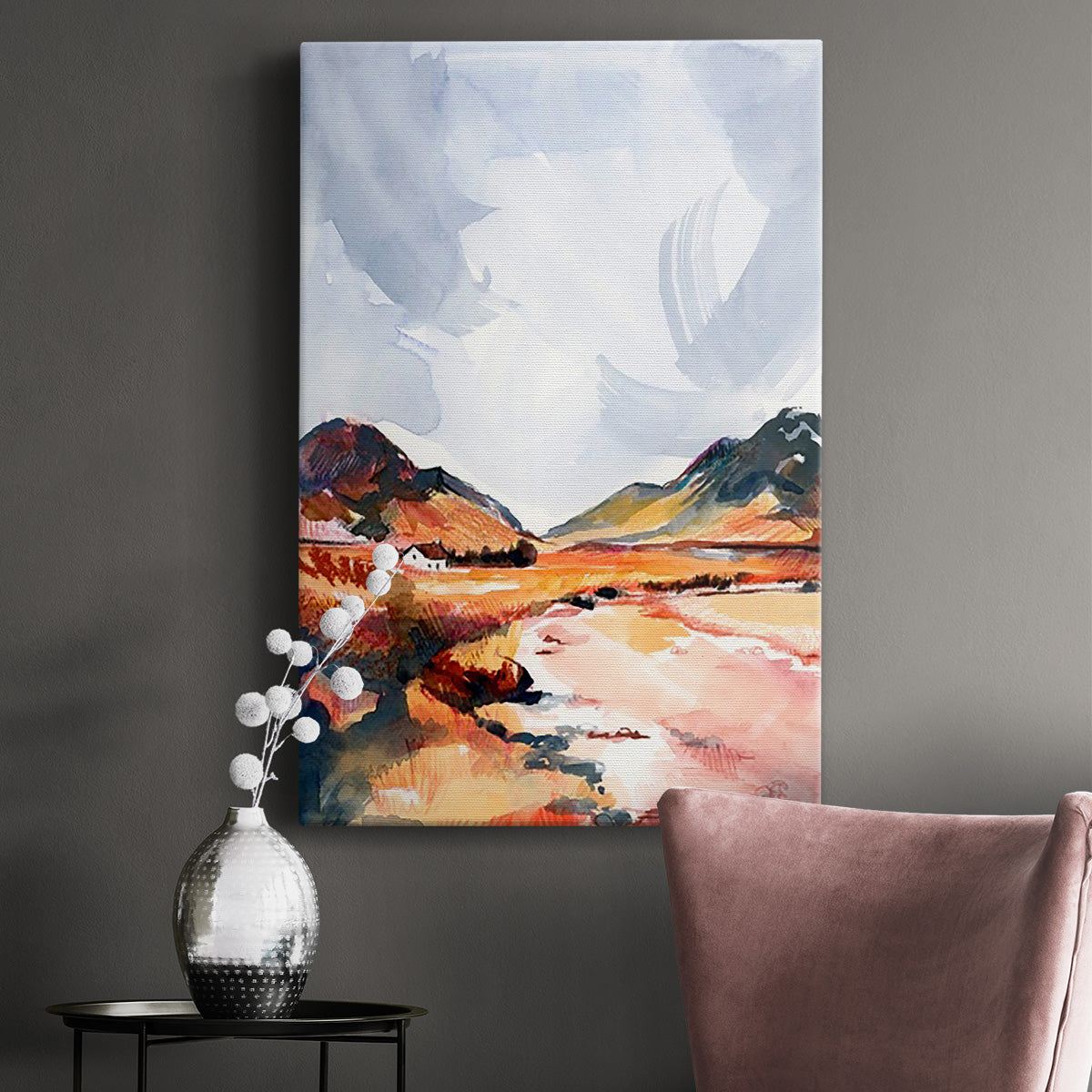 Chromatic Landscapes II Premium Gallery Wrapped Canvas - Ready to Hang